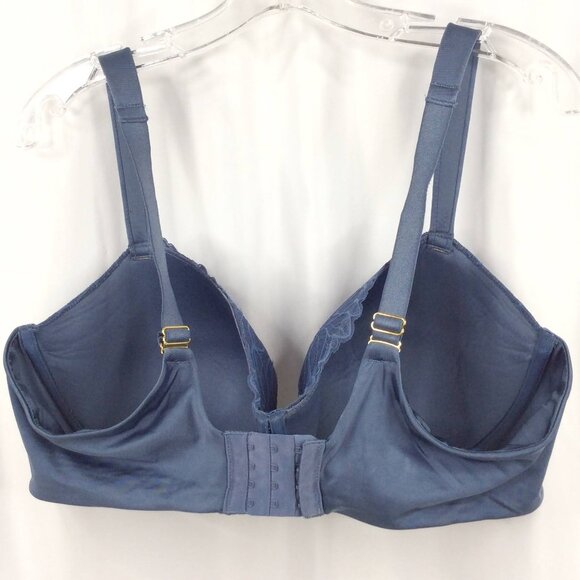 Joyspun Women's Bra 44D Blue Lace Comfort Straps Underwired - Picture 5 of 10